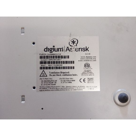 Digium Asterisk Switchvox AA60 phone system appliance advanced telephony - Picture 3 of 3